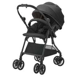 A型ベビーカー 両対面式 対象月齢：生後1カ月～36カ月頃まで 体重15kg以下 スゴカルL compact エッグショック CB ストレートブラック