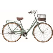 シティサイクル プルミエールベルト 26インチ 内装3段変速 マットライトグリーン PEBP263A