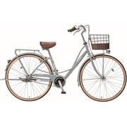 シティサイクル プルミエールベルト 26インチ 内装3段変速 スチールグレー PEBP263A