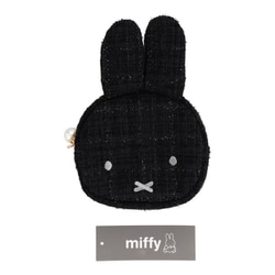MF56916 [miffy ツイードダイカットポーチ＜BLACK＞]