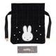 MF56920 [miffy ツイード巾着ポーチ＜BLACK＞]