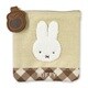 DBM-3120 Dick Bruna ミニフラットポーチ ダイアゴナルチェック ミッフィー / ベージュ