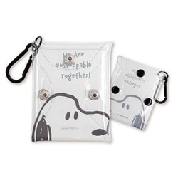 SPCQ-625 PEANUTS クリアマルチケース モノクロ メイト スヌーピー