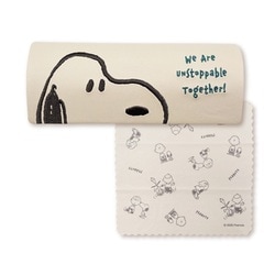 SPCQ-635 PEANUTS メガネケース モノクロ メイト スヌーピー