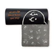 SPCQ-636 PEANUTS メガネケース モノクロ メイト チャーリー･ブラウン