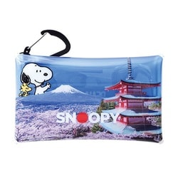 SPIK-413 PEANUTS クリアマルチケース S 富士山と五重塔 スヌーピー