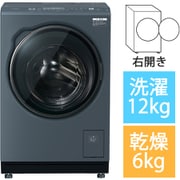 ドラム式洗濯乾燥機 洗濯12kg/乾燥6kg ヒートポンプ式 洗剤自動投入 右開き 除菌機能 サファイアブラック AQW-DXS12A-R（K）