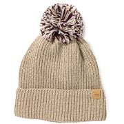 ミックスポンポンブライトニットハット ニットキャップ BEIGE ESW25HW51