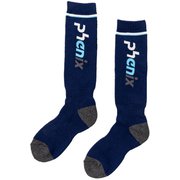 カラーブロックロゴスキーソックス レディース スキーソックス NAVY 約22-24cm ESW25SO50