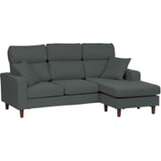 カウチソファ ルピア4 ダークグレー(布) 393464