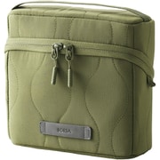 ガジェットポーチ 自立型 ハンドル付き 撥水 キルティング デスクオーガナイザー カーキ BMA-QTGPSGN