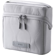 ガジェットポーチ 自立型 ハンドル付き 撥水 キルティング デスクオーガナイザー グレー BMA-QTGPSGY