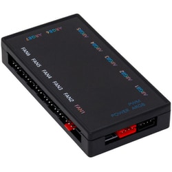 ARGB LED 7分岐/ファン PWM信号 6分岐 ファンハブ ブラック RLD-HUBD7F6