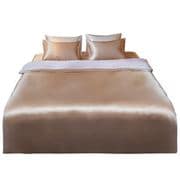 最上位ランク （ 6Aランク ） シルク 掛け布団カバー （ ダブル ） シャンパン BT01-SMXB1921