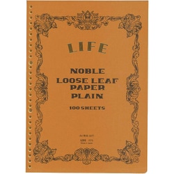 ノーブルルーズリーフ A4 無地 R75