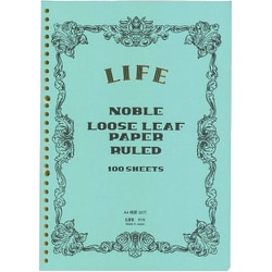 ノーブルルーズリーフ A4 横罫 R76