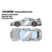 EM758B 1/43 Porsche 911（992） GT3 2021 GTシルバーメタリック [レジンキャストミニカー]