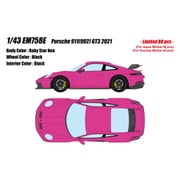 EM758E 1/43 Porsche 911（992） GT3 2021 ルビースターネオ [レジンキャストミニカー]