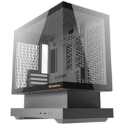 グラフィックボード冷却性能向上デザイン M-ATX PCケース ブラック F1-BLACK
