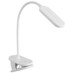 充電式LEDクリップライト 昼白色 ホワイト 3段階調光 はさむ置く2WAY仕様 LTC-LC16R-W