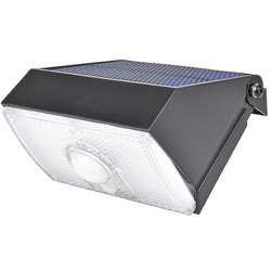 小型ソーラーウォールライト 800lm 人感センサー式 2段階調色 常夜灯モード搭載 LS-S1080ST4-K2