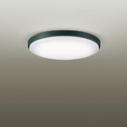 LEDシーリングライト 12畳用 調光調色 バイオマス素材ビリヤードグリーン枠 DXL-81515