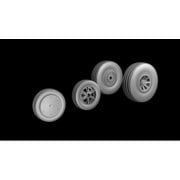 FLXARTA72009 1/72 F7F タイガーキャット ホイールセット グルーブトレッド （フライ用） [プラモデル用パーツ]