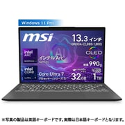 ノートパソコン/msi Prestige 13 AI Evo A2HM/13.3型/Core Ultra 7 255H/メモリ 32GB/SSD 1TB/Windows 11 Pro Prestige-13-AI-Evo-A2HMG-5579JP