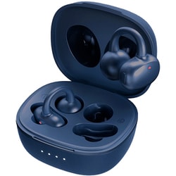 完全ワイヤレスイヤホン オープンイヤー型（イヤーカフ型） Wireless Open Earphones Smart Pro Bluetooth対応 ネイビーブルー CHE-647-NB