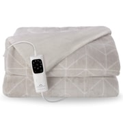 電気毛布 電気ブランケット 自動温度調整 高速加熱(5分) 自動オフタイマー(1・3・9時間) 洗濯機対応 乾燥機対応 ベージュ 26101