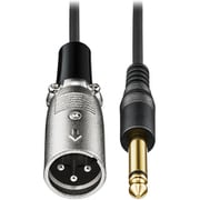 XLR変換ケーブル （XLR-Mプラグ-Φ6.3mmモノラル標準プラグ） AT-MI07/3.0