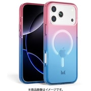 iPhone 17 Pro 対応 ケース MagSafe対応 耐衝撃 クリア ESSENTIALS トランスパレント ピンク/ブルー MC_IQPCSPCEP_TB