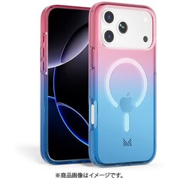 iPhone 17 Pro Max 対応 ケース MagSafe対応 耐衝撃 クリア ESSENTIALS トランスパレント ピンク/ブルー MC_IQGCSPCEP_TB