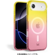 iPhone Air 対応 ケース MagSafe対応 耐衝撃 クリア ESSENTIALS トランスパレント ピンク/イエロー MC_IQACSPCEP_TY