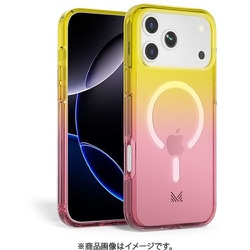 iPhone 17 Pro 対応 ケース MagSafe対応 耐衝撃 クリア ESSENTIALS トランスパレント ピンク/イエロー MC_IQPCSPCEP_TY