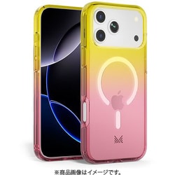 iPhone 17 Pro Max 対応 ケース MagSafe対応 耐衝撃 クリア ESSENTIALS トランスパレント ピンク/イエロー MC_IQGCSPCEP_TY