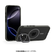 iPhone 17 対応 ケース クリア MagSafe対応 スタンド付き 耐衝撃 LUCID トランスパレント/チャコール MC_IQNCSPTLP_TC