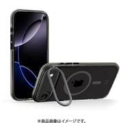 iPhone Air 対応 ケース クリア MagSafe対応 スタンド付き 耐衝撃 LUCID トランスパレント/チャコール MC_IQACSPTLP_TC