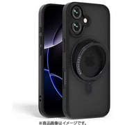 iPhone 17 対応 ケース クリア MagSafe対応 回転リングスタンド ストラップホール付き 耐衝撃 ＃SAFEPROTECT ブラック MC_IQNCSPTSP_BK