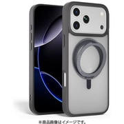 iPhone 17 Pro 対応 ケース クリア MagSafe対応 回転リングスタンド ストラップホール 耐衝撃 ＃SAFEPROTECT グレー MC_IQPCSPTSP_GY
