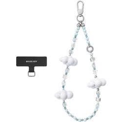 ストラップ ビーズ スマホストラップ 落下防止 リストストラップ Beaded Wrist Strap SH クラウドミスト ME_SPASRARWH_CM