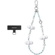 ストラップ ビーズ スマホストラップ 落下防止 リストストラップ Beaded Wrist Strap SH クラウドミスト ME_SPASRARWH_CM