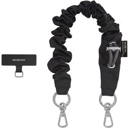 スマホストラップ 落下防止 軽量 Scrunchie Wrist Strap コーラルブラック ME_SPASRPESG_CB