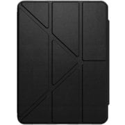 iPad 10世代 A16 対応 ケース スタンド機能付 軽量 半透明 耐衝撃 角度調整可 FACET ブラック ME_PPHCSPLF4_BK