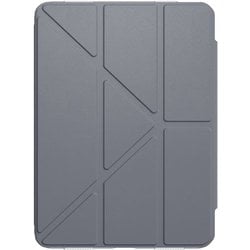 iPad 10世代 A16 対応 ケース スタンド機能付 軽量 半透明 耐衝撃 角度調整可 FACET アラスカンブルー ME_PPHCSPLF4_AB