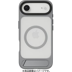 iPhone Air 対応 ケース クリア MagSafe対応 スタンド付き 耐衝撃 EasyStand M コンクリート SE_IQACSPTET_CC