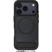 iPhone 17 Pro 対応 ケース クリア MagSafe対応 スタンド付き 耐衝撃 EasyStand M ブラック SE_IQPCSPTET_BK