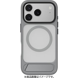 iPhone 17 Pro 対応 ケース クリア MagSafe対応 スタンド付き 耐衝撃 EasyStand M コンクリート SE_IQPCSPTET_CC