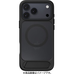 iPhone 17 Pro Max 対応 ケース クリア MagSafe対応 スタンド付き 耐衝撃 EasyStand M ブラック SE_IQGCSPTET_BK