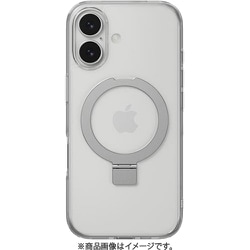 iPhone 17 対応 ケース クリア MagSafe対応 リングスタンド 耐衝撃 MagStand M トランスパレント SE_IQNCSPTMN_TR
